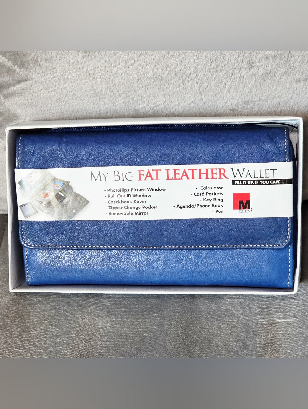 Mundi My Big Fat Leather Wallet NWT